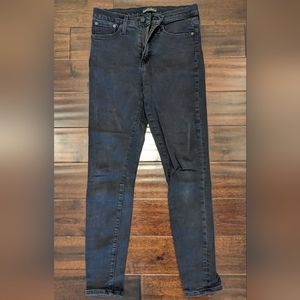 J Crew Black Skinny Jeans, Size 28